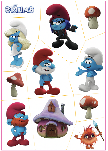 Smurf Temporary Tattoos